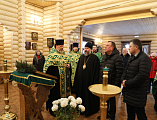 Преосвященнейший епископ Симон совершил чин освящения колоколов для храма преподобного Сергия Радонежского в хуторе Старая Станица