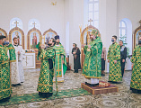 В престольный праздник Преосвященнейший епископ Симон совершил Божественную литургию в храме святого благоверного князя Александра Невского г. Шахты и рукоположил в сан иерея диакона Даниила Зырянова