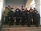 Храмовый праздник пограничников молитвенно почтили в Донском храме г. Новошахтинска