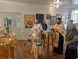 Приход Никольского храма слободы Кашары торжественно поздравил штатного диакона Игоря Рыбалова с днем рождения
