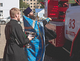 Спасатели и пожарные приняли участие в благодарственном молебне в честь образа Божьей Матери Неопалимая Купина