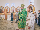 В престольный праздник Преосвященнейший епископ Симон совершил Божественную литургию в храме святого благоверного князя Александра Невского г. Шахты и рукоположил в сан иерея диакона Даниила Зырянова