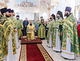 Руководитель епархиального отдела по взаимодействию с казачеством принял участие в богослужении в Свято-Троицком храме города Батайска