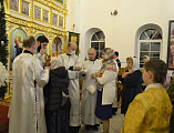 В ночь на 7 января под сводами Свято-Троицкого храма г. Каменск-Шахтинский состоялась торжественная Рождественская литургия
