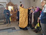 Молебен и поздравления в Донском храме, совместно с членами УПП ВОС