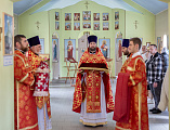 Преосвященнейший епископ Симон с архипастырским визитом посетил приход Иосифа Обручника города Шахты