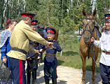 В Миллерово прошла церемония посажения казачат на коня