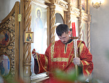 Преосвященнейший епископ Симон в субботу Светлой седмицы совершил праздничное богослужение в храме Донской иконы Божией Матери г. Новошахтинска