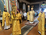 Божественная литургия в храме святителя Алексия Московского станицы Бессергеневской