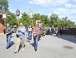В Свято-Покровский храм г. Каменск-Шахтинский прибыл крестный ход с чудотворной Табынской иконой Божией матери