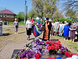 В станице Манычской прошёл митинг и возложение цветов в День Победы