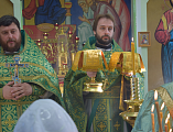 Соборным богослужением отметили престольный праздник в храме святого праведного Иоанна Кронштадтского г. Шахты