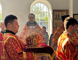 В пятницу Светлой седмицы Преосвященнейший епископ Симон совершил Божественную литургию в храме Святой Троицы города Каменск-Шахтинский