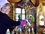 В храме Всех святых, в земле Русской просиявших, г. Каменск-Шахтинский прошла организованная уборка храма, храмового подворья и воскресной школы