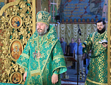 В седьмую годовщину архиерейской хиротонии Преосвященнейший епископ Симон совершил Божественную литургию в Покровском кафедральном соборе города Шахты