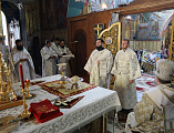 В праздник Преображения Господа Бога и Спаса нашего Иисуса Христа Преосвященнейший епископ Симон совершил Божественную литургию и диаконскую хиротонию