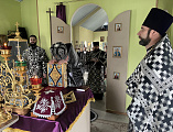 Преосвященнейший епископ Симон с архипастырским визитом посетил приход Иосифа Обручника города Шахты