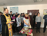 Состоялась очередная пастырская встреча иеромонаха Димитрия (Яроцкого) со студентами Миллеровского казачьего техникума