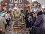 В престольный праздник Преосвященнейший епископ Симон совершил Божественную литургию в храме святого благоверного князя Александра Невского города Шахты