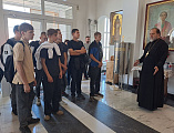 Воспитанники Миллеровского Казачьего Кадетского Техникума посетили храм Великомученика и Целителя Пантелеимона