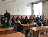 Иеромонах Димитрий (Яроцкий) посетил казачий кадетский техникум г. Миллерово