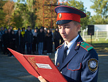 Духовник шахтинских кадет иерей Евгений Поцелуев напутствовал посвященных казаков в день присяги