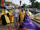 Епископ Шахтинский и Миллеровский Симон совершил чин освящения куполов