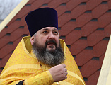 Преосвященнейший епископ Симон совершил чин освящения куполов для строящегося храма в честь преподобномученицы Елисаветы г. Гуково
