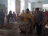 В храме святого благоверного князя Александра Невского батюшка Сергий отслужил молебен на начало нового учебного года