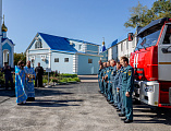 Спасатели и пожарные приняли участие в молебне в честь иконы Божией Матери «Неопалимая Купина»