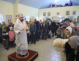 В престольный день Преосвященнейший епископ Симон совершил Божественную литургию в храме праведного Иосифа Обручника г. Шахты