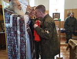 Иеромонах Николай (Наметышев) с пастырским визитом посетил военную часть 3066 войск национальной гвардии РФ Октябрьского района