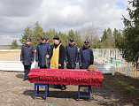 Благочинный Верхнедонского округа иерей Роман Митяшин принял участие в перезахоронении останков воинов, погибших в годы Великой Отечественной войны