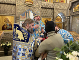В престольный день епископ Симон совершил Божественную литургию в храмовом комплексе в честь образа Божией Матери «Взыскание погибших» в поселке Сидорово-Кадамовский