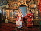 В среду Светлой седмицы Правящий архиерей Шахтинской епархии Преосвященнейший епископ Симон совершил Божественную литургию в храме Вознесения Господня г. Шахты