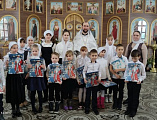 Праздничное выступление в праздник Рождества Христова показали воспитанники воскресной школы «Святоч» храма святого Александра Невского г. Шахты