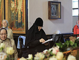За воскресным богослужением Преосвященнейший епископ Симон возвел в сан игумена Покровского мужского монастыря сл. Верхнемакеевка иеромонаха Алима (Неживова)