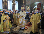 В престольный праздник Преосвященнейший епископ Симон совершил Божественную литургию в храме святого апостола Андрея Первозванного г. Миллерово