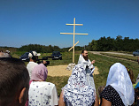 В хуторе Туроверов состоялось освящение поклонного креста