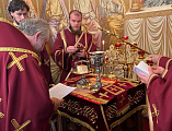 Преосвященнейший епископ Симон совершил Литургию по чину святого апостола Иакова