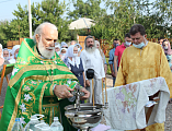 Соборным богослужением прихожане отметили престольный праздник храма преподобного Серафима Саровского Каменского благочиния х. Красновка