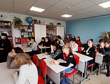 «Духовный смысл Пасхи». В первый день страстной седмицы в Усьманской школе прошел урок ОПК в 8-9 классах