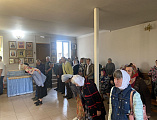 В храме святой блаженной Матроны Московской города Донецка в праздник перенесения мощей св. благ. князя Александра Невского  отметили десятилетие открытия прихода