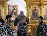 С архипастырским визитом Преосвященнейший епископ Симон посетил приход великомученика Георгия Победоносца хутора Лихой