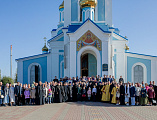 Преосвященнейший епископ Симон попрощался с духовенством и прихожанами Шахтинской епархии