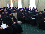 Правящий архиерей Шахтинской епархии Преосвященнейший епископ Симон возглавил годовое собрание духовенства Шахтинской епархии
