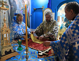 В день престольного праздника Преосвященнейший епископ Симон совершил Божественную литургию в храме в честь Казанской иконы Божией Матери г. Гуково