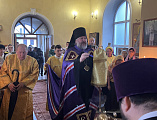 Епископ Симон совершил Божественную литургию в храме святителя Николая слободы Родионово-Несветайской
