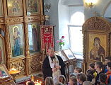В Донском храме г. Новошахтинска снова встречают детей из Северодонецка