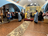 Преосвященнейший епископ Симон совершил всенощное бдение в храме Казанской иконы Богородицы города Гуково